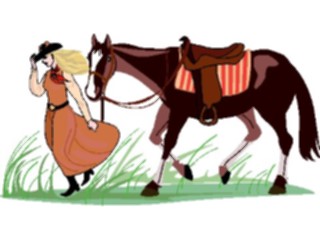 Sticker Custom Preview Image #133609 Western Rodeo Cowgirl08