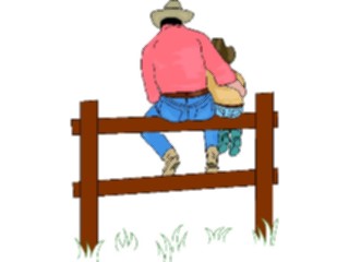 Sticker Custom Preview Image #133638 Western Rodeo Father Son