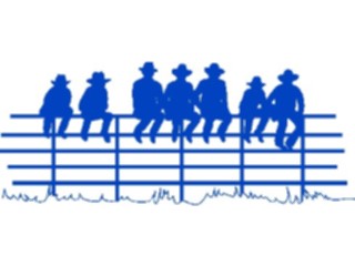 Sticker Custom Preview Image #133639 Western Rodeo Fence Sitters