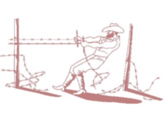 Sticker Custom Preview Image #133640 Western Rodeo Fixing Fence