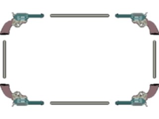 Sticker Custom Preview Image #133661 Western Rodeo Gun Frame