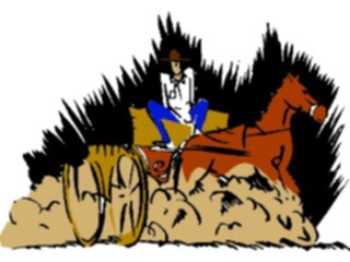 Sticker Custom Preview Image #133670 Western Rodeo Horse Wagon