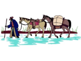 Sticker Custom Preview Image #133701 Western Rodeo Pack Horses