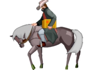 Sticker Custom Preview Image #133713 Western Rodeo Postal Carrier2