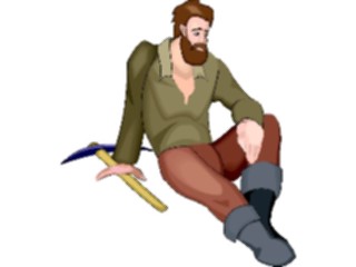 Sticker Custom Preview Image #133727 Western Rodeo Prospector Resting