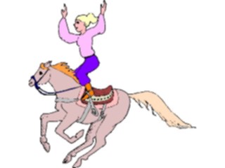 Sticker Custom Preview Image #133855 Western Rodeo Stunt Riding1