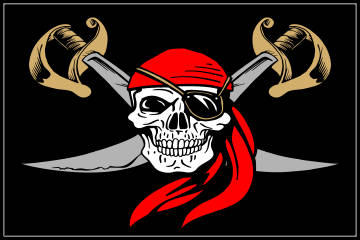 Customize this Pirate_Skull_Sword Flag Decal