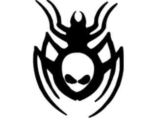  Alien Spider Decal Proportional