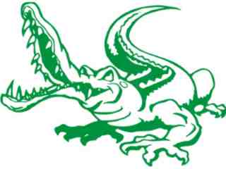  Alligator Bite Decal Proportional