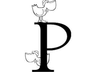  Alphabet Fun Letter P_ 0 9 0_ V A 1 Decal Proportional