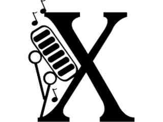  Alphabet Fun Letter X_ 0 9 0_ V A 1 Decal Proportional