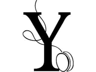  Alphabet Fun Letter Y_ 0 9 0_ V A 1 Decal Proportional