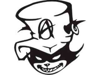  Anarchy Cat Decal Proportional