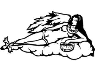  Angel Harp Decal Proportional