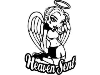  Angel Heaven Sent Decal Proportional
