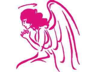 Angel Pray 1 Decal Proportional