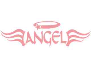  Angel Word 2 Decal Proportional