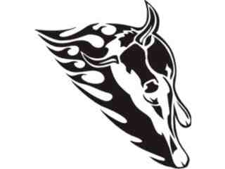  Animal Flames Bull Steer_ 0 1 2b_ A F 1 Decal Proportional
