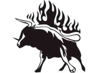  Animal Flames Bull_ 0 5 5b_ A F 1 Decal Proportional