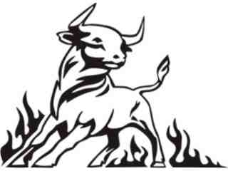  Animal Flames Bull_ 0 6 2b_ A F 1 Decal Proportional