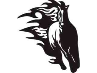  Animal Flames Horse_ 0 0 7b_ A F 1 Decal Proportional