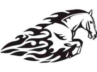  Animal Flames Horse_ 0 0 8b_ A F 1 Decal Proportional