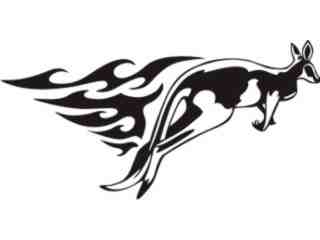  Animal Flames Kangaroo_ 0 4 4b_ A F 1 Decal Proportional