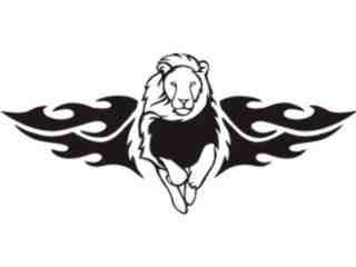  Animal Flames Lion_ 0 5 1b_ A F 1 Decal Proportional