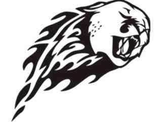  Animal Flames Panther_ 0 8 3b_ A F 1 Decal Proportional
