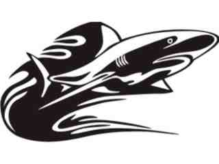  Animal Flames Shark_ 0 3 7b_ A F 1 Decal Proportional