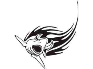  Animal Flames Shark_ 0 4 6b_ A F 1 Decal Proportional