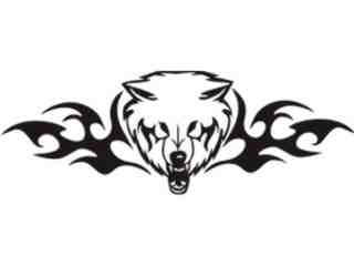  Animal Flames Wolf_ 0 3 8b_ A F 1 Decal Proportional