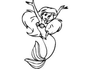  Arial Mermaid Arms High Decal Proportional