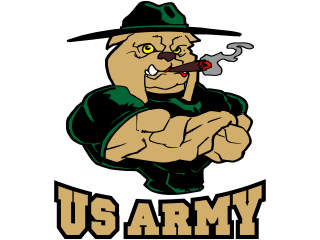  Army Bulldog Drill_ C L 1 Decal Proportional