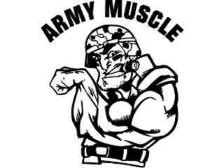  Army Muscle Flex_ G D G Decal Proportional