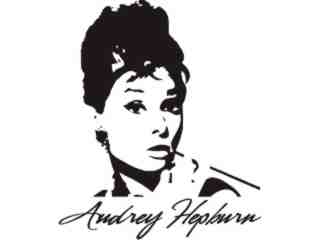  Audrey Hepburn Decal Proportional