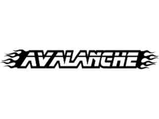  Avalanche Flames Decal Proportional