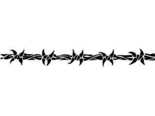  Barbed Wire 1 Decal Proportional