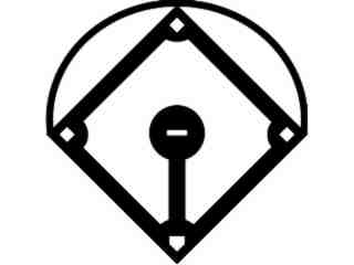  Baseball Diamond Decal Proportional