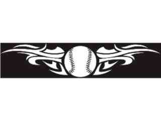  Baseball Tribal_ I N V Decal Proportional