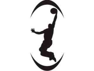  Basket Ball Jumpman 2 Decal Proportional
