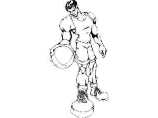 Basketball Big Man_ M B 1 Decal Proportional