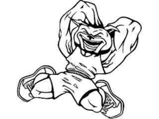  Basketball Bulldog Rear Dunk_ M B 1 Decal Proportional