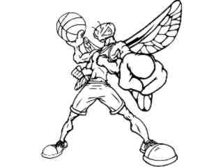  Basketball But Ant_ M B 1 Decal Proportional