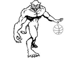  Basketball Dog_ M B 1 Decal Proportional