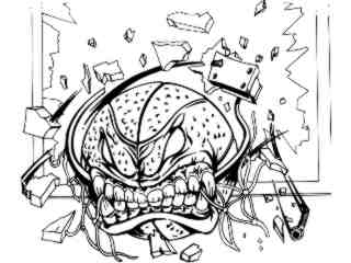  Basketball Eats Nets_ M B 1_ D T L Decal Proportional