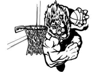  Basketball Lion Dunk_ M B 1 Decal Proportional