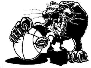  Basketball Panther Black_ M B 1 Decal Proportional