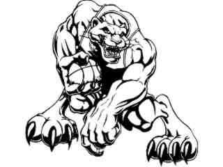  Basketball Panther_ M B 1_ D T L Decal Proportional