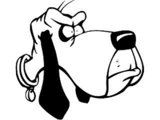  Bassett Dog Meany_ M B 1 Decal Proportional